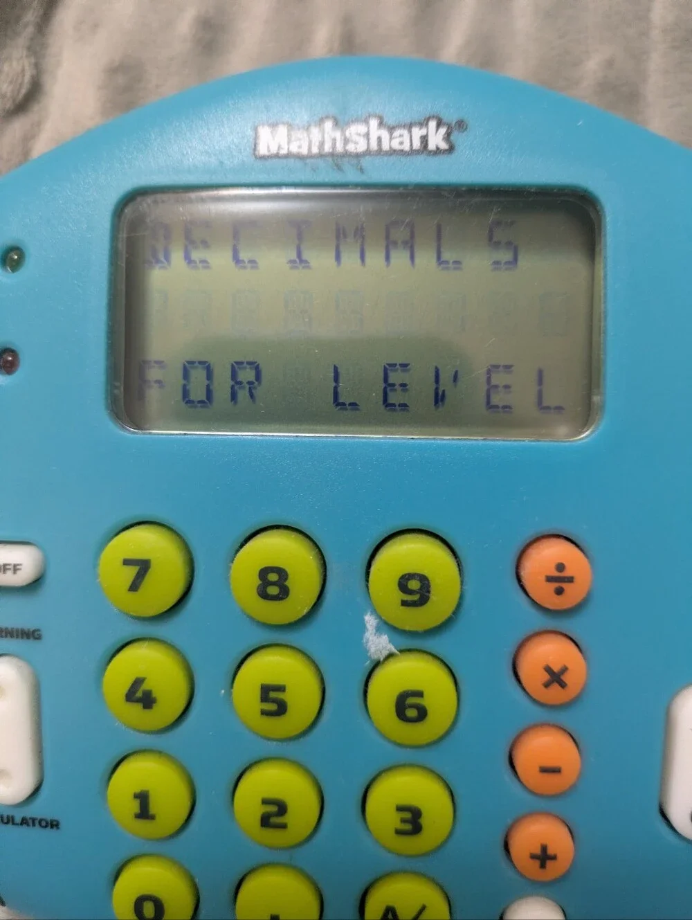Math Shark Electronic Learning Toy